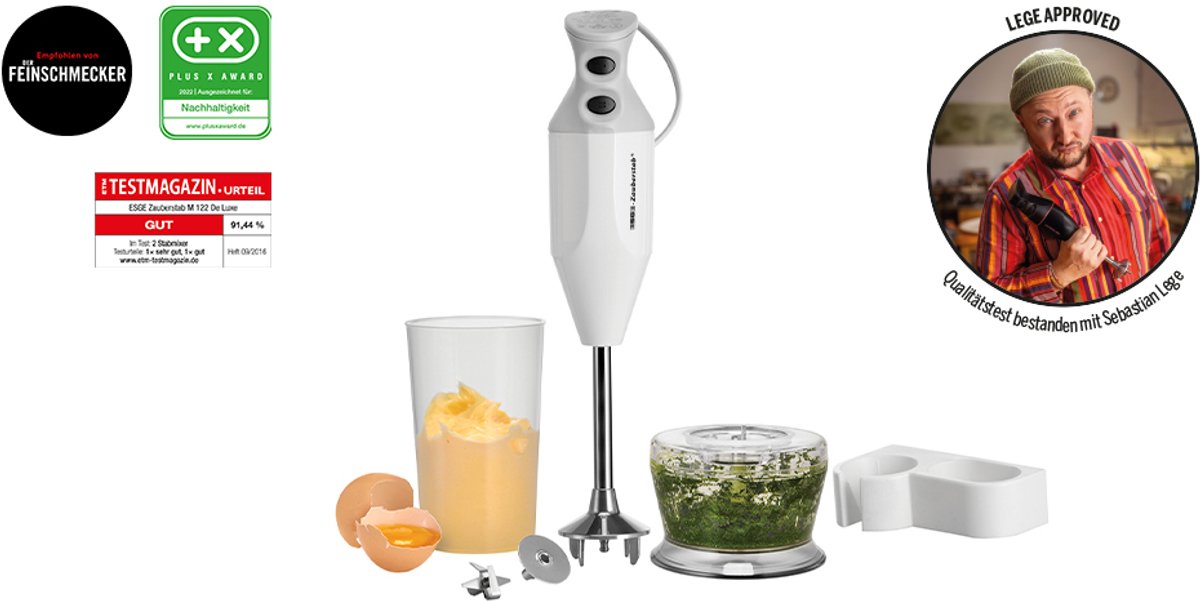 Unol ESGE M 122 DeLuxe staafmixer white