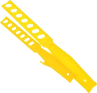 Verf roerstaafjes set - 2 stuks 28 cm - geel