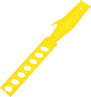 Verfmengstaaf roerstok plastic geel 20,5 cm