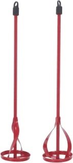 Verfspatel mengstaaf mixer opzetstuk 40x8cm rood