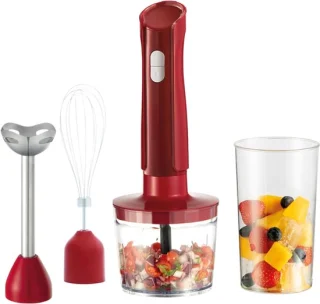 Verte staafmixer elektrisch 3-in-1 Desire Red