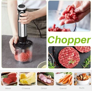 VIN® Staafmixer Set – Handblender Staal/Zwart
