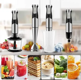 VIN Staafmixerset met hakmolen, maatbeker en opbergrek