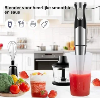 VIN Staafmixerset met hakmolen, maatbeker en opbergrek
