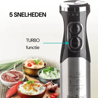 Vitapur Staafmixer 3-in-1 Zwart 800W
