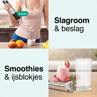 Vivid Green 6-in-1 Staafmixer Set 1000W RVS