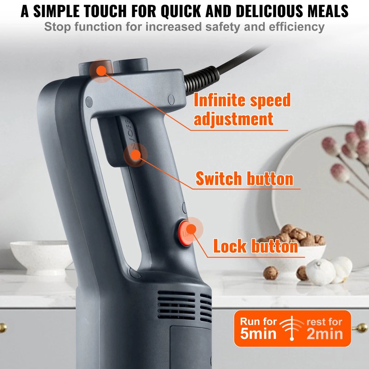 VS Staafmixer 750W Set
