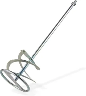 Wentelmixer roerstaaf dubbele spiraal 60 cm grijs