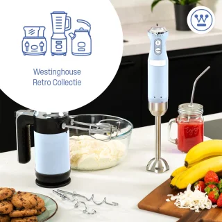 Westinghouse Retro Handblender Blauw
