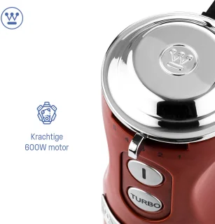 Westinghouse Retro Staafmixer Rood 600W