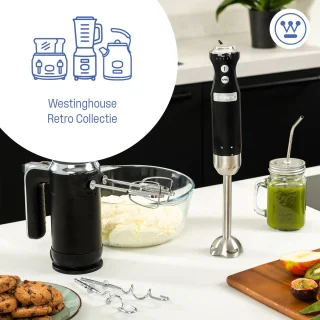 Westinghouse Retro Staafmixer Zwart 600W