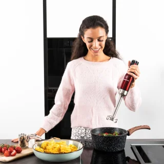 Westinghouse Staafmixer RVS 800W Rood