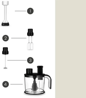 Zeegma Handy Chef Staafmixer 5in1