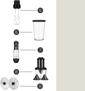 Zeegma Handy Chef Staafmixer 5in1