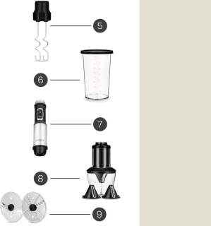 Zeegma Handy Chef Staafmixer 5in1