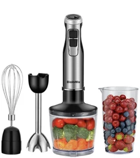 Zerova 4-in-1 staafmixer set - zwart
