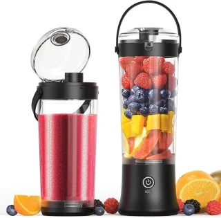 Zwarte draagbare blender 500 ml