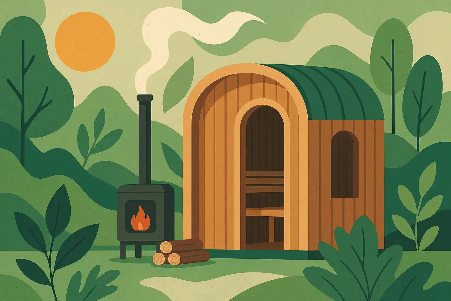 Groen stoken: zo bouw je een eco-vriendelijke thuissauna met duurzame materialen