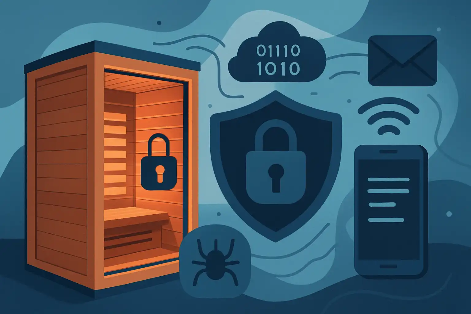 Is je thuissauna veilig? zo bescherm je je slimme sauna tegen hacks en privacylekken