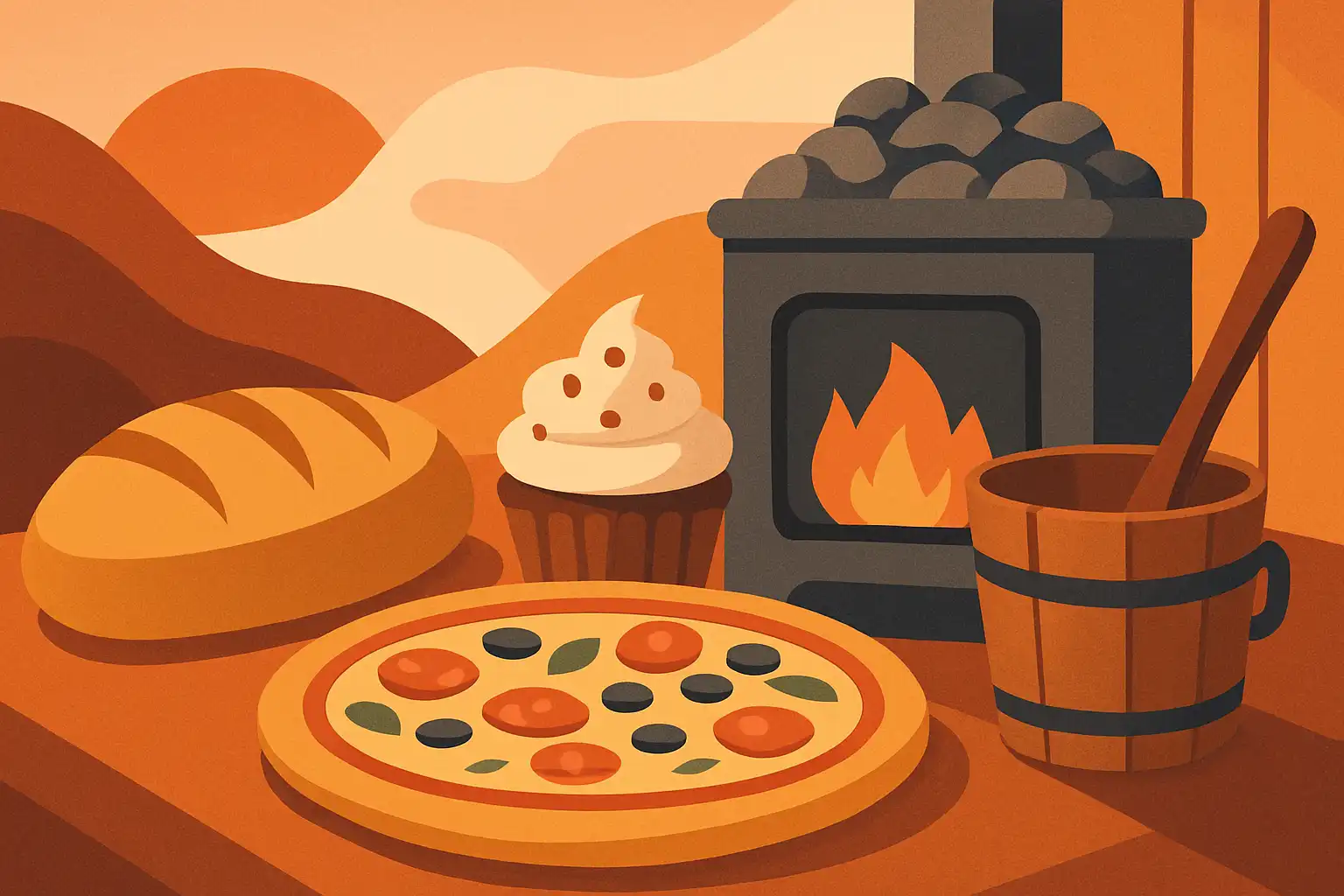 Sauna-bakken: zo maak je brood, pizza en zoete lekkernijen in je thuissauna