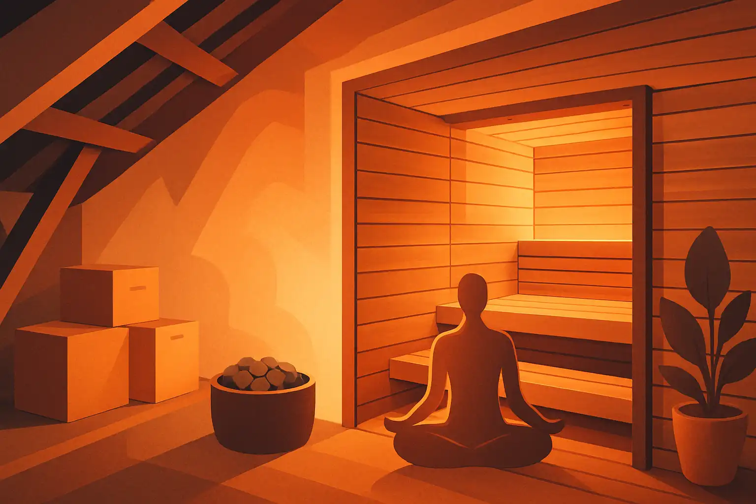 Van zolder tot zen: zo bouw je een luxe thuissauna op de plek van je rommelkamer