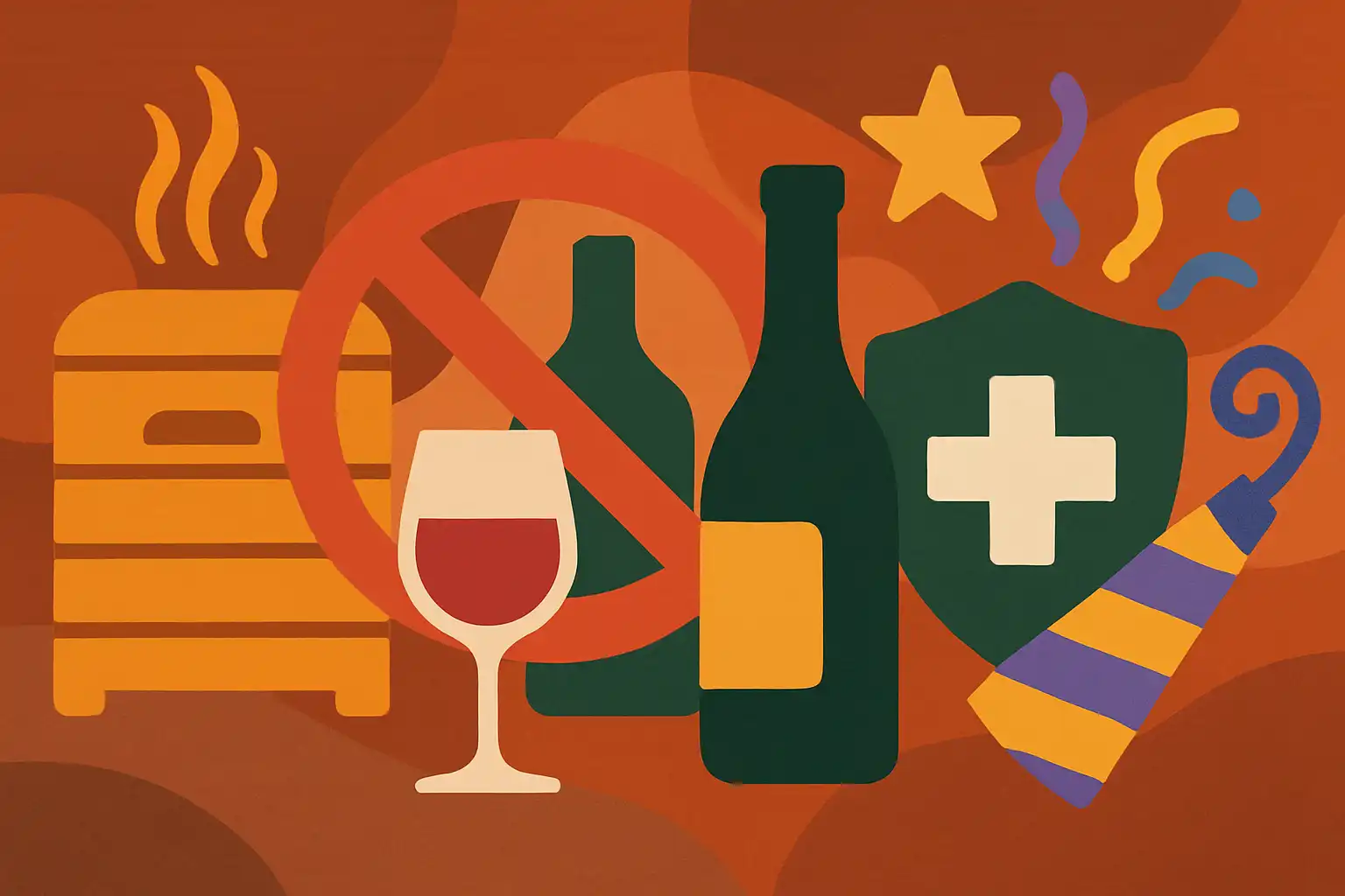 Waarom je alcohol en de thuissauna niet moet combineren — veilige en feestelijke alternatieven