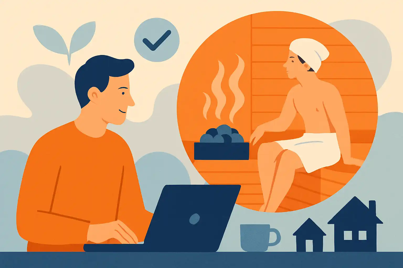 Werkgevers en wellness: hoe thuissauna's het nieuwe thuiswerk-voordeel worden