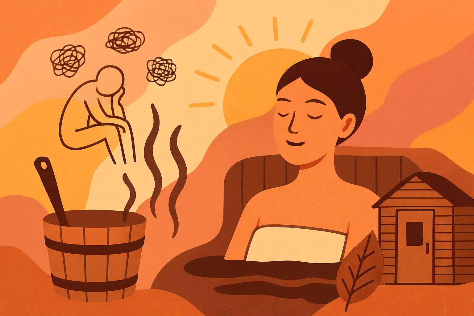 Zo gebruik je je thuissauna tegen stress, burn-out en piekeren
