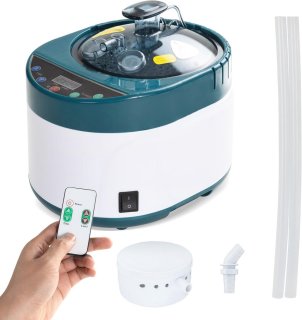 De Draagbare Sauna Stoomgenerator met Afstandsbediening - 4L Roestvrijstalen Stoompot voor Ontspanning en Wellness in één oogopslag