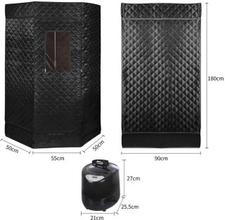 Wat vinden we goed aan de Draagbare Stoomsauna en Sauna Kabine - 1000W, Opvouwbare Sauna Tent voor Thuisgebruik, Ontspanning en Detox