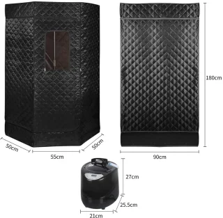 Draagbare Stoomsauna en Sauna Kabine - 1000W, Opvouwbare Sauna Tent voor Thuisgebruik, Ontspanning en Detox