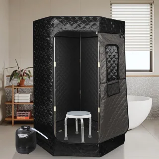 Draagbare Stoomsauna en Sauna Kabine - 1000W, Opvouwbare Sauna Tent voor Thuisgebruik, Ontspanning en Detox