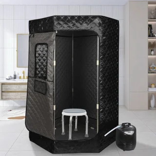 Draagbare Stoomsauna en Sauna Kabine - 1000W, Opvouwbare Sauna Tent voor Thuisgebruik, Ontspanning en Detox