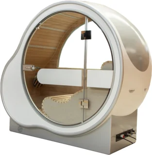 Breathe Sauna - Zuurstof Therapie Infrarood Sauna. Zuurstofcabine en infrarood saunacabine in 1 cabine. Warmtecabine van toermalijn stenen wat ook negatieve zuurstofionen produceert.