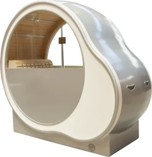 Breathe Sauna - Zuurstof Therapie Infrarood Sauna. Zuurstofcabine en infrarood saunacabine in 1 cabine. Warmtecabine van toermalijn stenen wat ook negatieve zuurstofionen produceert.