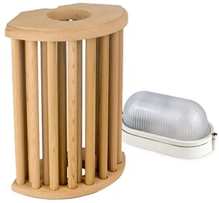 Sauna Verlichting Set met E27 IP54 Saunalamp en 5m Siliconen Kabel