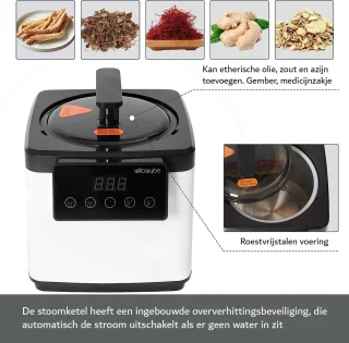 Sauna - Draagbaar - Mobiele SPA - Incl. Bluetooth en Afstandsbediening - CE-Gecertificeerd - 1-Persoons