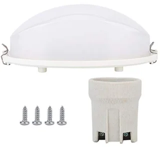 High Temperature Resistant Sauna Lamp,Sauna Room Explosion Lamp,Moisture Round Proof Anti High Light Temperature Lamp Sauna Room Lattice Oval Bulkhead Ceiling Lamp for Bedroom Warehouse Wet Location