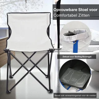 Draagbare Infrarood Sauna voor Thuis | Stoom Sauna voor Gewichtsverlies en Detox | Inclusief Opvouwbare Stoel en Voetverwarming