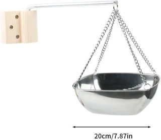 Brenzoos - Sauna aromakom van roestvrij staal voor etherische oliën - Wandmontage met verstelbare arm - Sauna accessoires voor persoonlijke spa thuis - Vierkant 20 cm