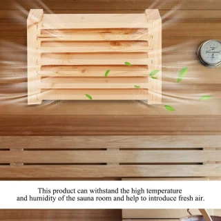 Ventilatie Rooster Paneel Lamel Hout - Duurzaam - Glad Oppervlak - Goede Ventilatie - Voor Sauna of Stoomkamer - Stoom Sauna Thuis