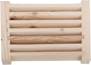 Ventilatie Rooster Paneel Lamel Hout - Duurzaam - Glad Oppervlak - Goede Ventilatie - Voor Sauna of Stoomkamer - Stoom Sauna Thuis