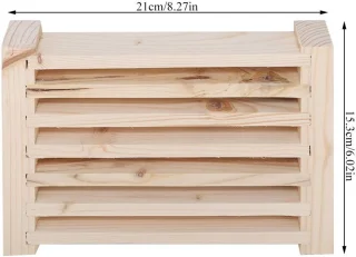 Ventilatie Rooster Paneel Lamel Hout - Duurzaam - Glad Oppervlak - Goede Ventilatie - Voor Sauna of Stoomkamer - Stoom Sauna Thuis