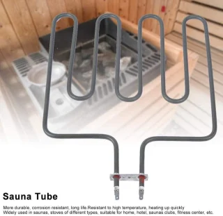 Allecto plus - Elektrische Kachel voor Sauna - Roestvrijstalen Sauna Heater Component - 2000W met Rechte Heat - Snelle Verwarming