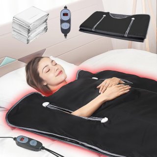 De Draagbare Infrarood Sauna Deken voor Ontgifting - 390W, 1-6 Niveaus, 70,87 x 31,5 inch in één oogopslag