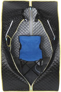 Wat vinden we goed aan de Draagbare Mini Stoomsauna - Thuis Sauna met Klapstoel en Digitale Bediening