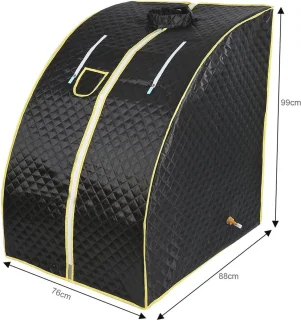 Draagbare Mini Stoomsauna - Thuis Sauna met Klapstoel en Digitale Bediening
