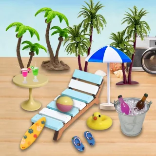 11-Piece Beach Micro Landscape Miniature Set