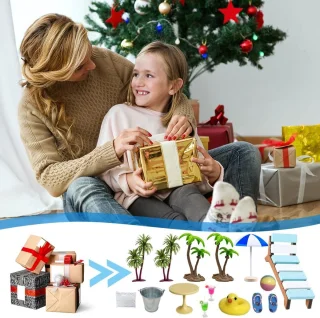 11-Piece Beach Micro Landscape Miniature Set