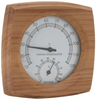 2 in 1 cederhouten hygrometer
